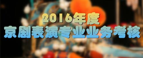 玩舔老肥婆逼视频国家京剧院2016年度京剧表演专业业务考...